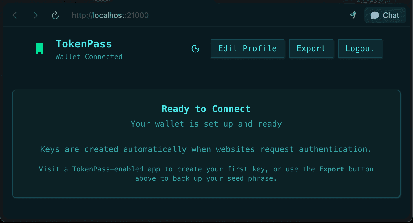 TokenPass Desktop Application